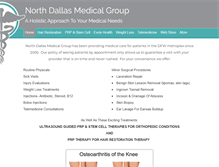 Tablet Screenshot of northdallasmedicalgroup.com